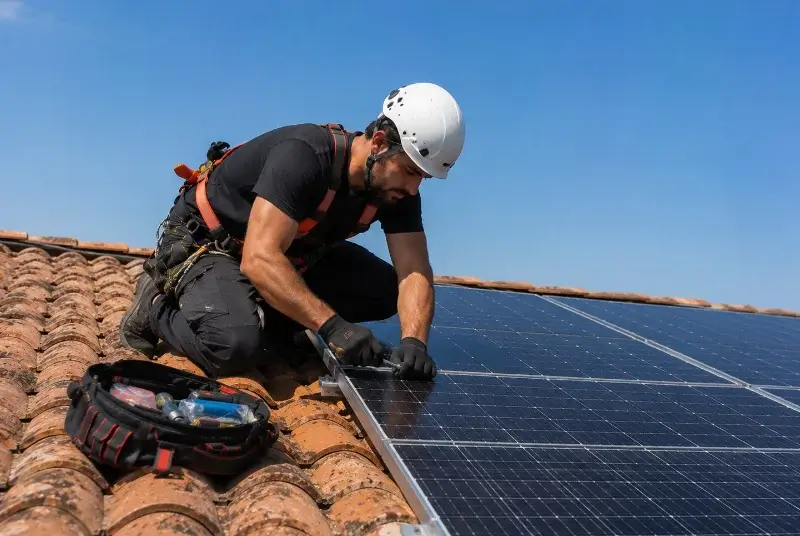 Maintenance et monitoring de panneaux solaires à Brénod