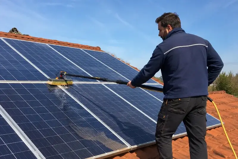 Nettoyage et entretien de panneaux solaires à Brénod